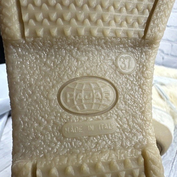 PAJAR OSCAR ITALIAN Sport Goat Hair Boots Ivory‎ WOMENS SZ US 6.5 EU 37 - Picture 16 of 16